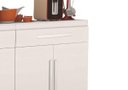 Ver imagem 2 de Balcão Cozinha Madri 4 Portas + 2 Gavetas Cor Branco Brilho