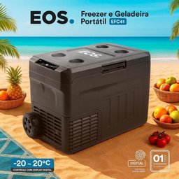 Freezer e Geladeira Portátil Eos 38 Litros Dupla Ação Quadrivolt Preto Efc41 110v/220v/12v/24v - 6