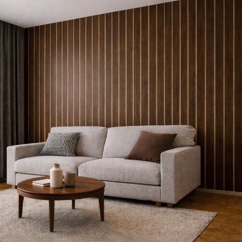 Painel Ripado Placa de Revenstimento Parede 1m² Mdf