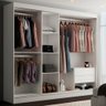 Guarda-roupa Casal Lilia 3 Portas 2 Gavetas com Espelho Branco - Panorama Móveis - 2