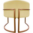 Ver imagem 6 de Poltrona Decorativa Recepção Luna Suede Cores Base de Ferro Bronze