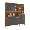 Ver imagem 4 de Cozinha Compacta Salsa Ipê Chumbo Nicioli
