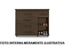 Ver imagem 3 de Cômoda Sapateira 5 Gavetas com chave Madrid cor Branca Brilho