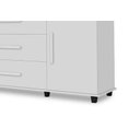 Ver imagem 2 de Cômoda Sapateira 5 Gavetas com chave Madrid cor Branca Brilho