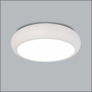 Plafon Sobrepor Redondo Metal 28cm Branco 2 Lâmpadas