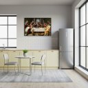 Ver imagem 2 de Quadro Decorativo a Santa Ceia - 50x70cm:moldura Branca