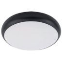 Ver imagem 1 de Plafon Sobrepor Redondo Metal 28cm Preto 2 Lâmpadas