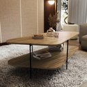 Ver imagem 4 de Mesa de Centro para Sala 109cm Orgânica Chicago - Natural