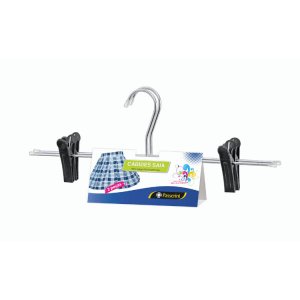 Cabide para Saia e Shorts Cromado - Kit com 2 Peças - Cód01306