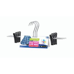 Cabide Cromado para Saia e Shorts - Kit com 3 Peças - Cód00477 - 1