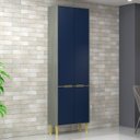 Ver imagem 1 de Paneleiro com 4 Portas Domus Espresso Móveis Azul/Silver/Royal