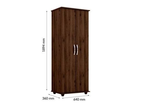 Multiuso Sapateira Onix cor Capuccino 02 portas organizador - 2