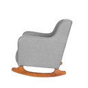 Ver imagem 5 de Poltrona Amamentação C / Balanço Cadeira Descanso Aquila com Puff Linho:cinza