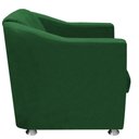 Ver imagem 3 de Kit 2 Poltronas Tilla Sala e Escritório Suede Verde