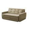 Sofá Cama Jade 1,36m Suede Bege Adonai Estofados - 4