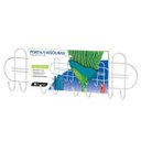 Ver imagem 2 de Suporte Organizador Porta Vassouras Rodos Branco - Cód 02051