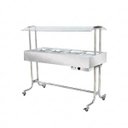 Ver imagem 1 de Buffet Estufa Aquecimento Carro Self Service Térmico 8 Cubas Banho Maria 1/2 Gn Ea8m – Venâncio