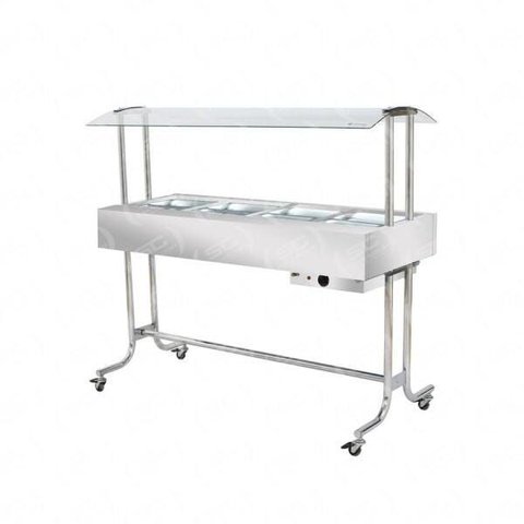 Buffet Estufa Aquecimento Carro Self Service Térmico 8 Cubas Banho Maria 1/2 Gn Ea8m – Venâncio