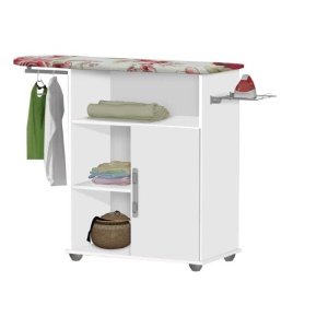 Tábua de Passar Roupa Junior Branca com Cabideiro 01 Porta