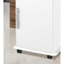 Ver imagem 3 de Balcão Bebedouro Itália com Rodizios Branco Porta + Gaveta