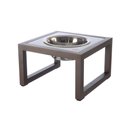 Ver imagem 1 de Comedouro Elevado Individual Cão Porte P Marrom