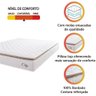 Colchão Casal Queen Molas Ensacadas City Pillow Top 158x198x23cm Branco-bege Hellen Branco-bg - 2