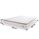 Ver imagem 3 de Colchão Casal Queen Molas Ensacadas City Pillow Top 158x198x23cm Branco-bege Hellen Branco-bg