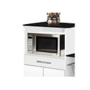 Ver imagem 2 de Fruteira Balcão Tam 06 Rodizios Branco / Marmorizado