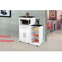 Ver imagem 5 de Fruteira Balcão Tam 06 Rodizios Branco / Marmorizado