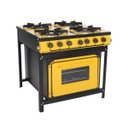 Ver imagem 1 de Fogão a Gás Bravo Multicores 4 Bocas com Forno Br4Bf - Venâncio Amarelo