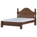 Ver imagem 5 de Cama Casal de Madeira Maciça Clássica para Colchão 138x188 Zahav F06 Café - Lyam Decor