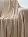 Ver imagem 2 de Manta Tricot Entrelace Offwhite