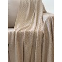 Ver imagem 3 de Manta Tricot Entrelace Offwhite