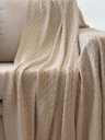 Ver imagem 3 de Manta Tricot Entrelace Offwhite