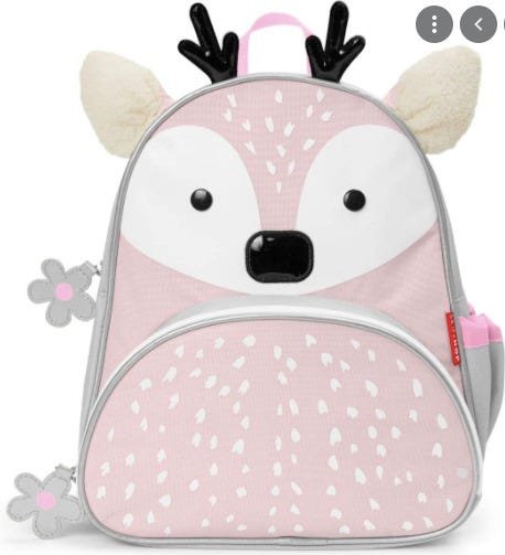 Mochila Skip Hop Zoo Inverno Rena Rosa - Rosa - 36M+ - 1