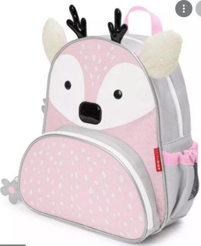 Mochila Skip Hop Zoo Inverno Rena Rosa - Rosa - 36M+ - 2