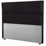 Cabeceira Ana Preto Cama Box Painel Casal 90 Suede - 1