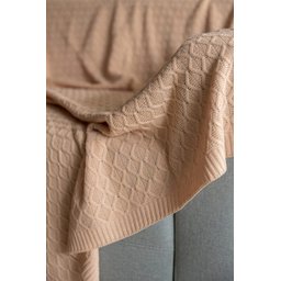 Manta Entrelace Cor Rosé - 2