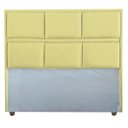 Ver imagem 2 de Cabeceira Ana Amarelo Cama Box Painel Casal 90 Suede