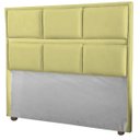 Ver imagem 1 de Cabeceira Ana Amarelo Cama Box Painel Casal 90 Suede