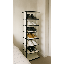 Sapateira Hall de Entrada Vertical Slim Mdf- 7 Pares Montada - 4