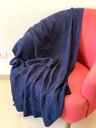 Ver imagem 2 de Manta Tricot Azul Tamanho 1.10x1.60