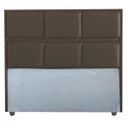 Ver imagem 2 de Cabeceira Ana Marrom Cama Box Painel Casal 90 Suede