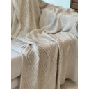 Ver imagem 2 de Manta Tricot Luxo Offwhite