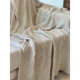 Manta Tricot Luxo Offwhite - 2