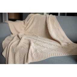 Manta Tricot Luxo Offwhite - 4