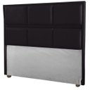 Ver imagem 1 de Cabeceira Ana Preto Cama Box Painel Casal 90 Suede