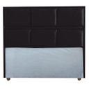 Ver imagem 2 de Cabeceira Ana Preto Cama Box Painel Casal 90 Suede