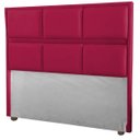 Ver imagem 1 de Cabeceira Ana Vermelho Cama Box Painel Casal 90 Suede