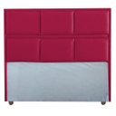 Ver imagem 2 de Cabeceira Ana Vermelho Cama Box Painel Casal 90 Suede